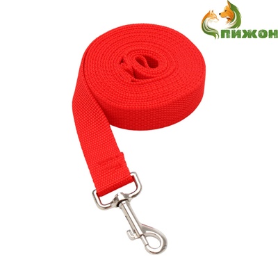 Поводок 3 м × 2.5 см, красный