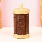 Туес для специй «Соль», 6×6×12 см, береста - Фото 3