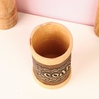 Туес для специй «Соль», 6×6×12 см, береста - Фото 5