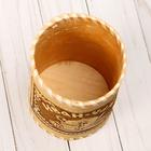 Туес «Иван-чай», 8.5×8.5×14 см, береста - Фото 4