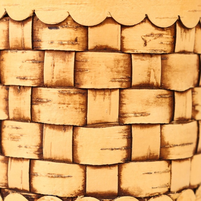 Туес «Велюр», плетеный, 8×8×12 см, береста - фото 1905461119