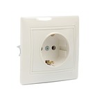 Розетка Smartbuy «Венера», 16 А, скрытая, одноместная, с заземлением, белая - Фото 1