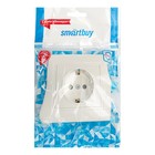 Розетка Smartbuy «Венера», 16 А, скрытая, одноместная, с заземлением, белая - Фото 3