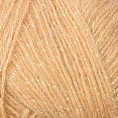Пряжа "Angora Gold Simli" 75% акрил, 20% шерсть, 5% металлик 500м/100гр (95св.беж.)