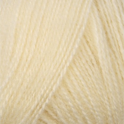 Пряжа "Angora real 40" 60% акрил, 40% шерсть 430м/100гр (01 кремовый)