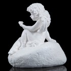 Фигура "Ангел на камне малый" 20х14х14см белый - Фото 3