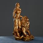 Фигура "Девушка со львом" бронза, 38х60х76см - фото 301608281