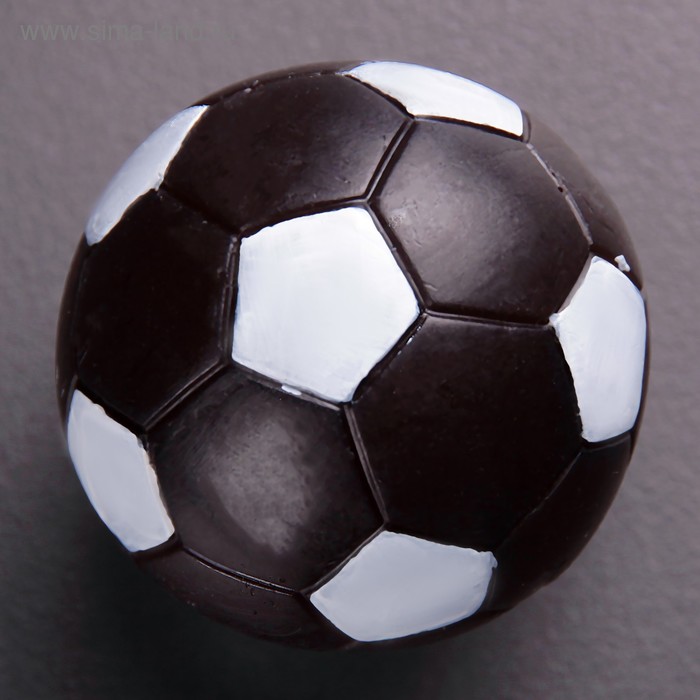 Фигурное мыло "Мяч 3D" чёрный 125гр - Фото 1