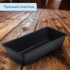 Ящик для рассады, 36×14×9 см, 3 л, пластик, чёрный - Фото 3