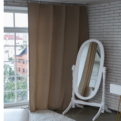 Штора портьерная «Этель», 220×280 см, английский стиль серая