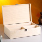Подарочный ящик 34×21.5×10.5 см деревянный, с закрывающейся крышкой, без покраски - фото 9912862
