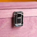 Подарочный ящик 34×21.5×10.5 см деревянный 3 отдела, с закрывающейся крышкой фиолетовый - фото 9912871