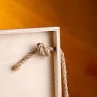 Подарочный ящик, 34×21.5×10.5 см, деревянный, 3 отделения, с крышкой - Фото 7