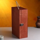 Подарочный ящик 34×21.5×10.5 см деревянный 3 отдела, с крышкой, светло-коричневый - Фото 2