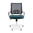 Офисное кресло Chairman 696, белый пластик, зелёный - Фото 1