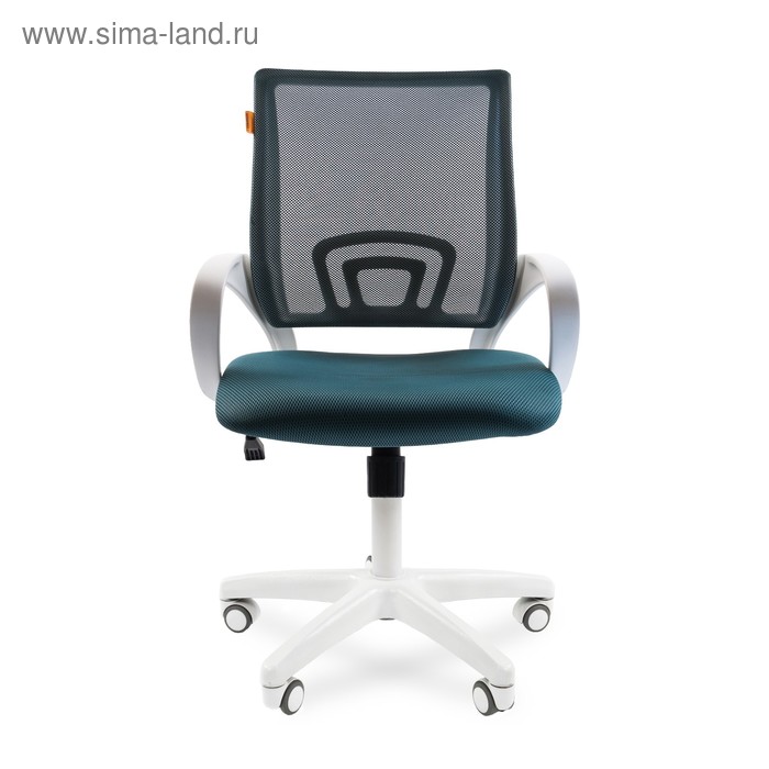 Офисное кресло Chairman 696, белый пластик, зелёный - Фото 1