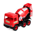 Автомобиль бетономешалкаMiddle Truck, красный, в коробке - Фото 2