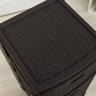 Комод 4-х секционный «Стиль ротанг», коричневый - Фото 2