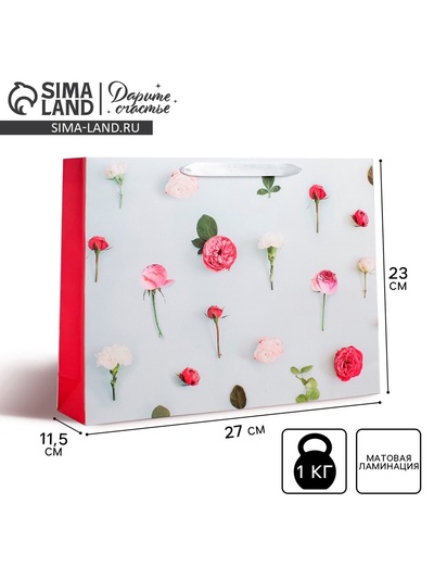 Пакет подарочный ламинированный, упаковка, «Ты прекрасна», ML 23 х 27 х 11.5 см