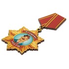 Магнит "Медаль тестю" 6х9 см - Фото 2