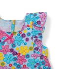 Платье для девочки, рост 92 см, цвет бирюзовый, принт цветы Л916 - Фото 4