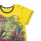Комплект для мальчика (футболка+шорты), рост 98 см, цвет синий/жёлтый Н001-3381 - Фото 4