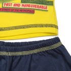 Комплект для мальчика (футболка+шорты), рост 98 см, цвет синий/жёлтый Н001-3381 - Фото 6