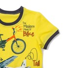 Комплект для мальчика (футболка+шорты), рост 98 см, цвет серый/жёлтый Н981-3650 - Фото 4