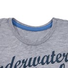 Комплект для мальчика (футболка+шорты), рост 98 см, цвет синий/серый меланж Н989-3694 - Фото 3