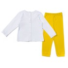 Комплект (кофточка,штаны), рост 68 см, цвет жёлтый/белый П665-3603_М - Фото 2