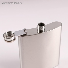 Фляжка Мастер К «Майор», 210 мл, в чехле, подарочная, армейская, 7 oz, нержавеющая сталь, зелёная