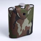 Фляжка Мастер К «Полковник», 240 мл, в чехле, подарочная, армейская, 8 oz, нержавеющая сталь, зелёная - Фото 2