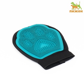 Рукавица для вычёсывания шерсти, двусторонняя, на правую и левую руку, цвет МИКС