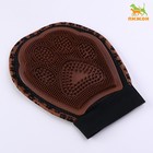 Рукавица - щетка для шерсти двусторонняя, на правую и левую руку, микс цветов - Фото 6