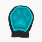 Рукавица - щетка для шерсти двусторонняя, на правую и левую руку, микс цветов - Фото 3