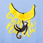 Футболка женская KAFTAN "Banana", голубая, р-р 48-50, 100% хлопок - Фото 4