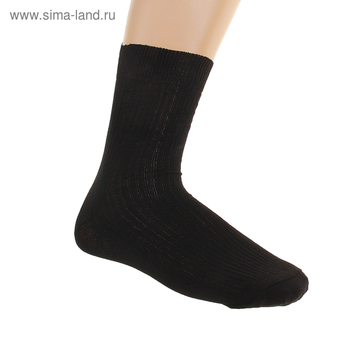 Носки мужские, цвет чёрный, размер 29 - Фото 1