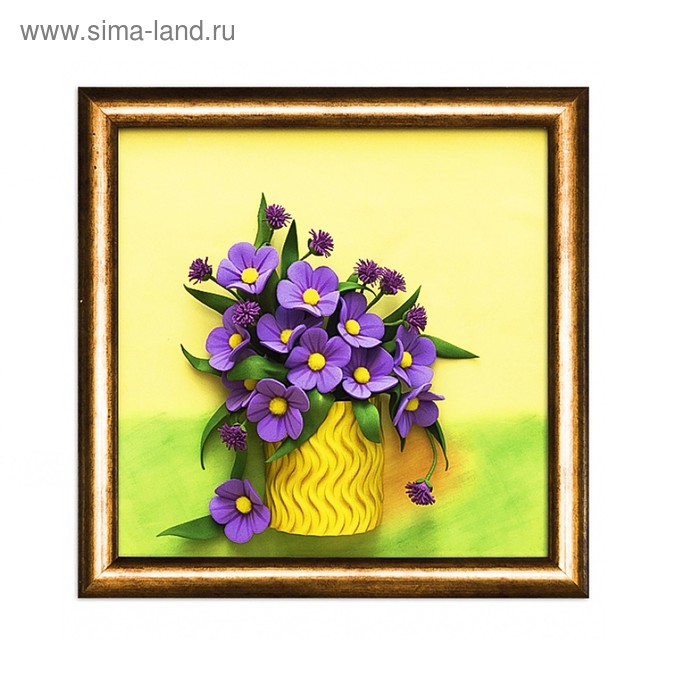 3D-картина из фоамирана "Полевые цветы" - Фото 1