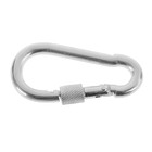 Карабин монтажный с фиксатором ТУНДРА krep, DIN5299D, 5×50 мм, оцинкованный - Фото 2