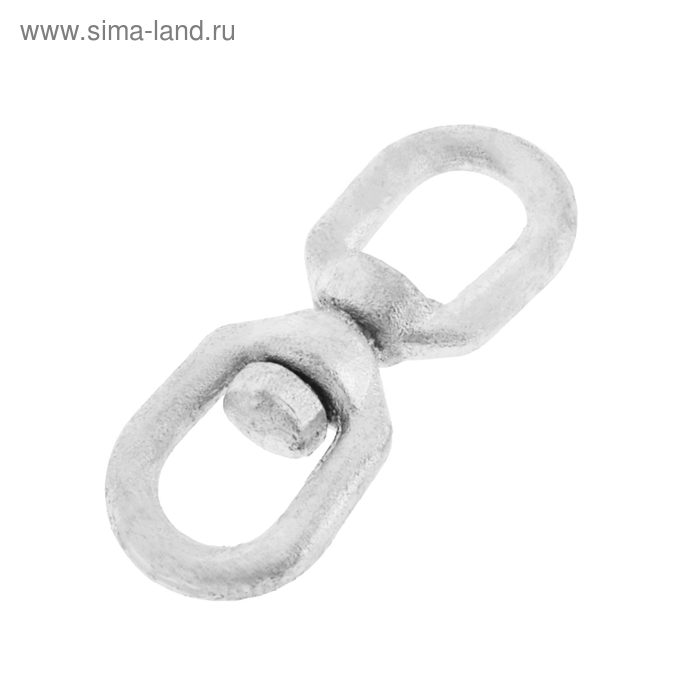 Вертлюг петля-петля ТУНДРА krep, 6 мм, оцинкованный - Фото 1