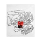 Карабин монтажный с фиксатором ТУНДРА krep, DIN5299D, 10×100 мм, оцинкованный - Фото 3