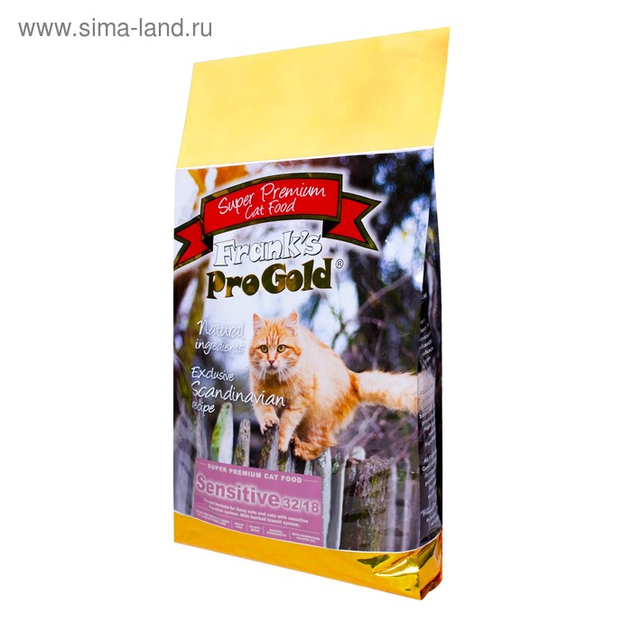 Сухой корм Frank's ProGold 32/18 для кошек, ягнёнок по-голландски, 7,5 кг - Фото 1