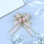 Подарочный Бант - бабочка №2.5, розовый, для упаковки подарков - Фото 2