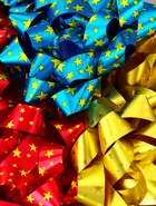 Подарочный Бант - звезда №10, для упаковки подарков, набор 6 шт. МИКС - Фото 3