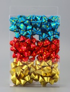 Подарочный Бант - звезда №10, для упаковки подарков, набор 6 шт. МИКС - Фото 7