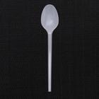 Ложка одноразовая «Стандарт», пластик, 12.5 см, чайная, белая - Фото 3