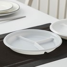 Набор одноразовых тарелок 3-х секционных «Все на пикник», d=22 см, 6 шт, цвет белый - Фото 4