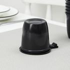 Чашки кофейные одноразовые Не ЗАБЫЛИ!, 200 мл, набор 6 шт., пластик, чёрный - Фото 3