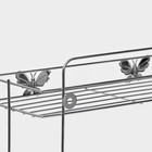 Полка 2-х ярусная Доляна «Бабочки», 28×10,5×31 см - Фото 4