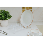 Сушилка для посуды Доляна, 29×14×14 см, цвет белый - Фото 1